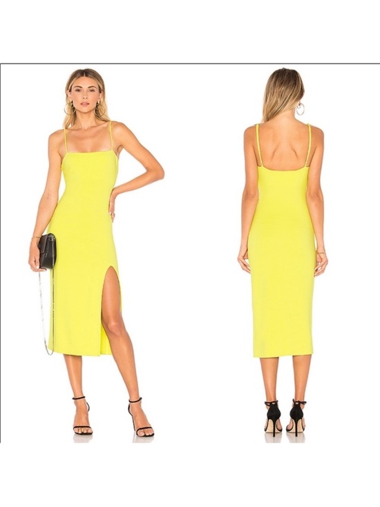 Lovers + Friends Dresses & Skirts - Lovers + Friends Skylar Midi Dress Lemon Small NWT
